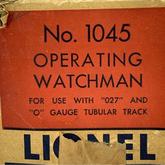Vintage Lionel Electric Trains 1045 Operating Watchman 027 Original Box Railroad - Picture 4 of 16